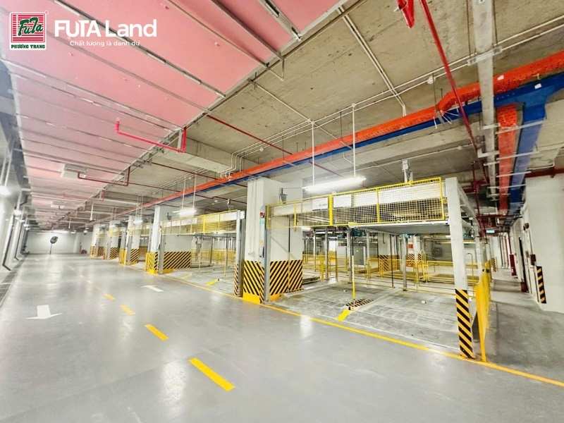 Lối vào bãi đỗ xe thông minh Time Square Đà Nẵng 