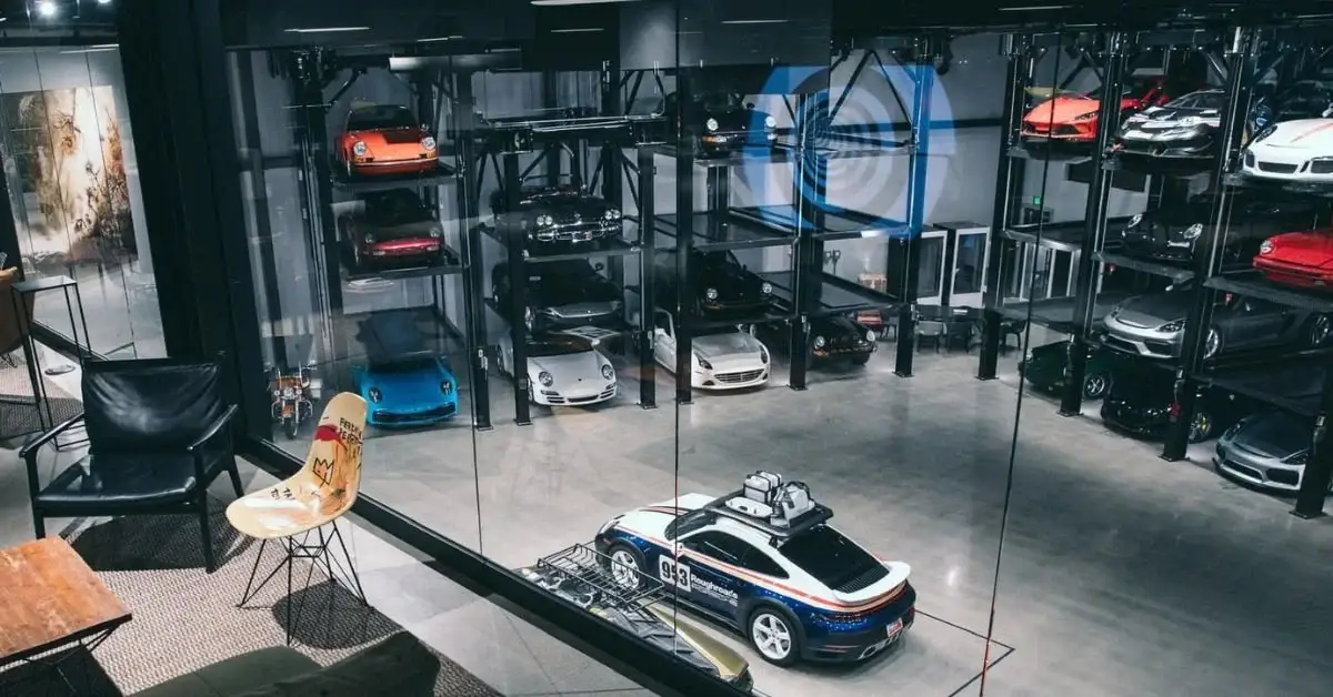 Automated car park in residential buildings