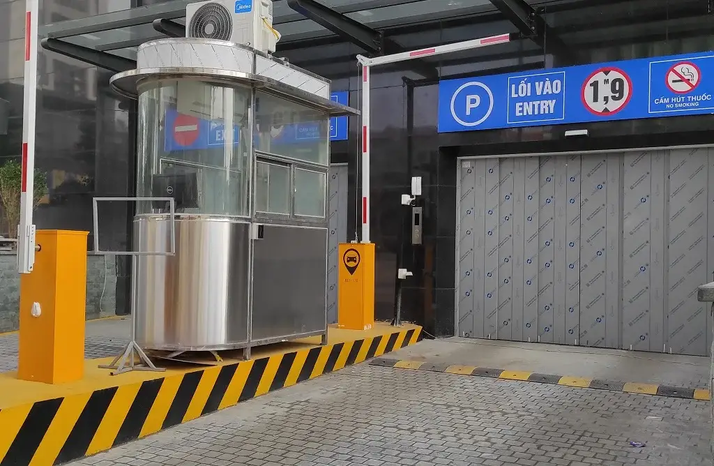 Hệ thống barie ở hầm xe chung cư